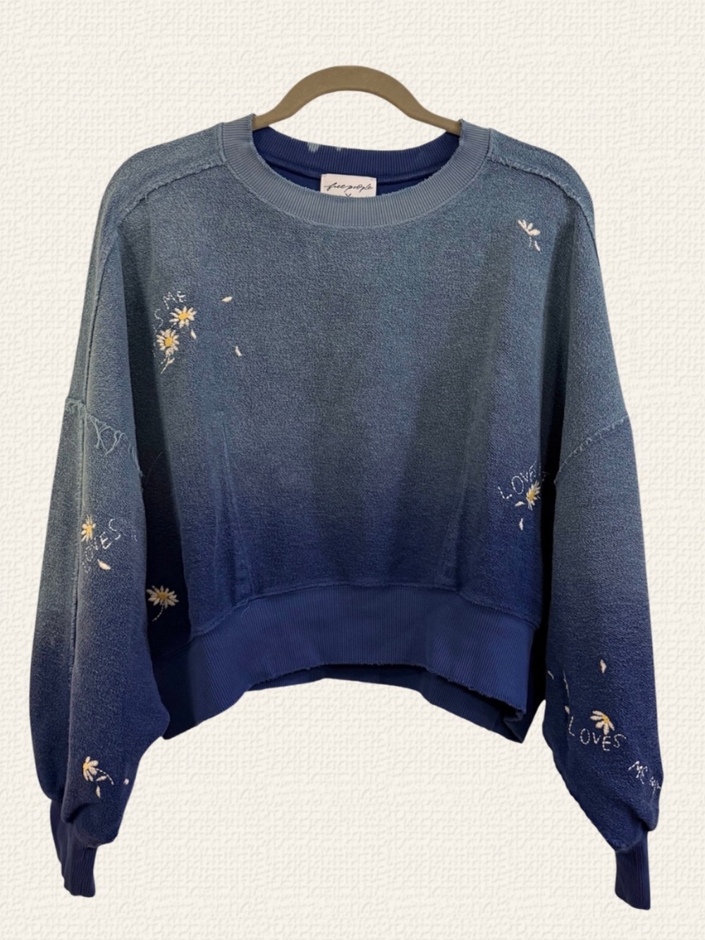 NWT Free People x Tricia Fix Love Me Not Sweatshirt - Picture 2 of 7